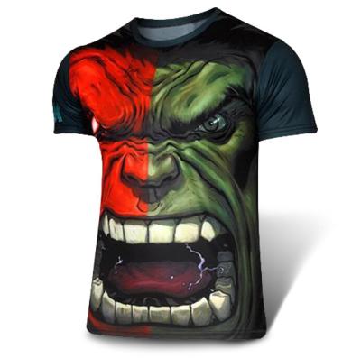 China 2015 Custom Anti-pilling T-shirt Men's 3D T-shirt Monster Print Tops N10-5 for sale