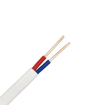 China Construction CCC Certified BVVB PVC Insulated 0.75mm-10mm Solid Electrical Housing Construction 300/500V Flat Wire for sale