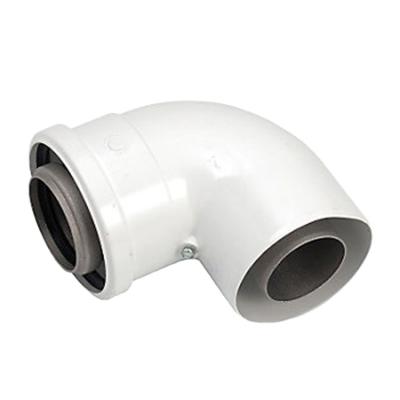 China Modern 90 degree metal bend/elbow/knee/chimney/line pipe for wall mounted gas boilers for sale