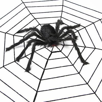 China Eco-friendly Materials 12 Inch 20 Inch Large Halloween Party Decoration Furry Scary Giant Hairy Spider for sale