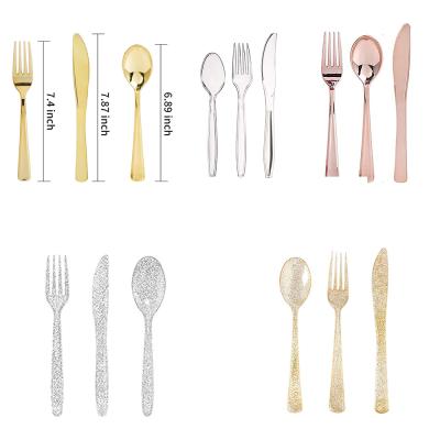 China Eco-Friendly Disposable PVC Knives Convenient Forks Spoon Disposable Birthday Party Tableware And Tableware for sale