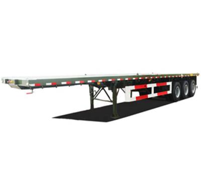 China Truck trailer used flatbed trailer new 3axle 4axle trailer main truck prices for sale for sale