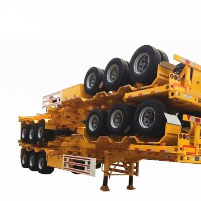 China Truck Trailer Truck Trailer New Use And 12.4*2.5*1.55 Meters Size 40ft Container Semi Trailers zu verkaufen