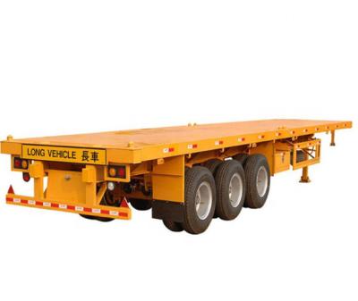 Cina New truck trailer used semi flatbed trailer container semi trailer low price 13m trailer for export in vendita