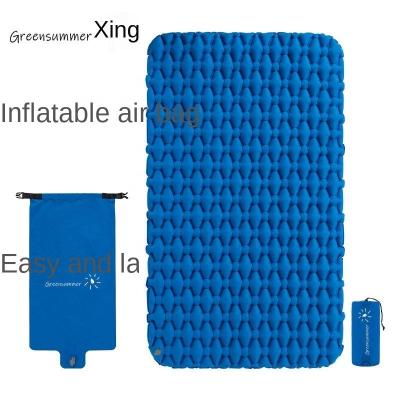 China Outdoor Activity Sleeping Beach Place Portable Inflatable Twin Air Mattress for sale