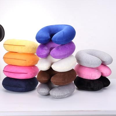 China Neck Travel Magnetic Inflatable U Shaped Pillow for sale