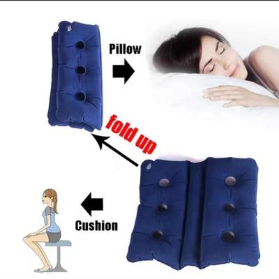 China Car Seat PVC Flocking Office Air Pillow Inflatable Cushion for sale