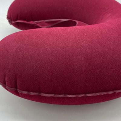 China Inflatable Comfortable Inflatable Travel Neck U Shaped Pillow for sale