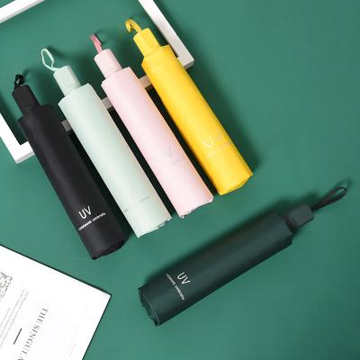 China CLASSIC Umbrella Sunny and Rainy   Windproof 3 Fold Umbrellas Tiny Portable Folding Rain Foldable Umbrellas for sale