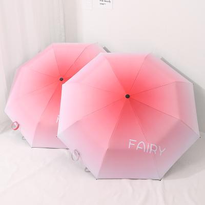 China CLASSIC colorful automatic Umbrella  Sunny and Rainy   Windproof 3 Fold Umbrellas Tiny Portable Folding Rain Foldable Umbrellas for sale