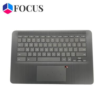 China For HP Chromebook 14 G6 For HP Chromebook 14 G6 Palmrest Uppercase with Keyboard and Touchpad L90459-001 for sale