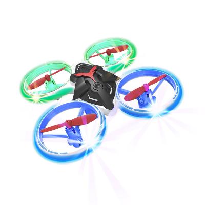 China POSK T22 3D Headless Mode Flip LED Light Mini Drone Indoor Outdoor RC Quadcopter with Auto Hovering Blue Red Light 360 Flip Breathing Mode for sale