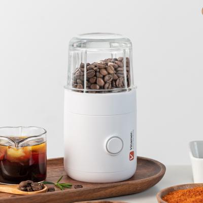 China Car Vitamer USB Rechargeable Stainless Steel Blades Beans Nut Grinder Electric Coffee Grinders for sale