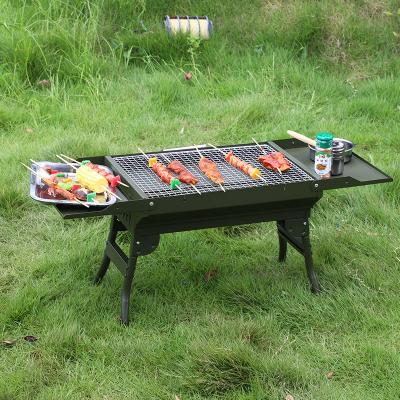 China Large Outdoor Portable Grills Outdoor Foldable BBQ Grill Charcoal Camping BBQ Grills for sale