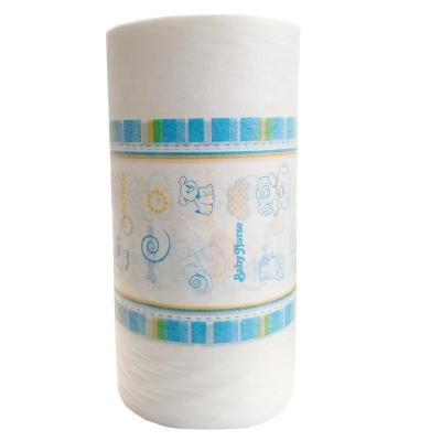 China Quanzhou PE Clothlike Backsheet Printed Diaper Material for Baby Diapers Printing Film to Vietnam Malaysia Manufacture Baby Diapers for sale