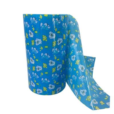 China OEM Embroidered Cartoon PP Plastic Frontal Tape To Produce Baby Diapers With PE Film PP Tape Free Sample Bulk for sale