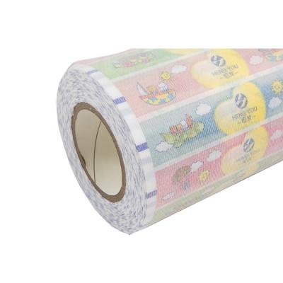 China Jiayue OEM ODM Printed High Quality Suede Printed Front Tape For Baby Diaper for sale