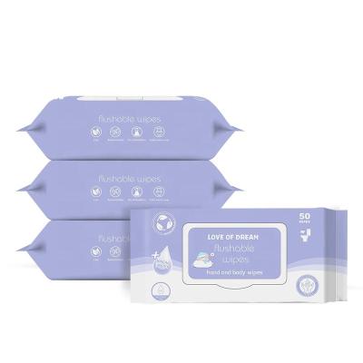 China Free Sample 50pcs Baby Wipes Skin Care Products Wet Wet Wipes China Professional Wet Wipes Manufacturers for sale