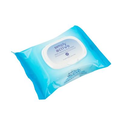 China Soft Factory Selling Lady Make-up Remove Spunlace Nonwoven Tissue Skin Care Essence Cleansing Wet Cloths for sale