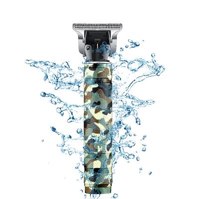 China Hotel T9 Waterproof Oil Head Push White Engrave Edge Camouflage Professional Hair Salon Push Metal Shatter-Resistant Shell for sale