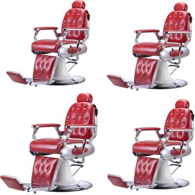 China WAHL modern professional high quality classic durable barber chairs gold and black color hair salon equipment for sale