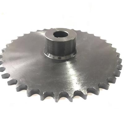 China Material of Construction Shop Large Single Sprocket 5 Row Black Coating 60B 37T for sale