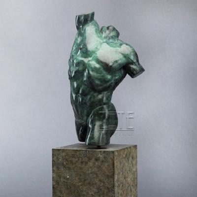 China Europe China Life Size Resin Cast Bronze Nude Statues Male Torso Sculpture for sale