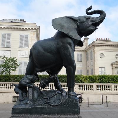 China Europe China Outdoor Life Size Garden Bronze Elephant Sculptures Statues For Sale for sale