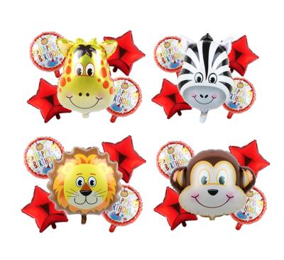 China Mylar/Nylon Animals Foil Balloons Forest Party Decorations Child Teaching Toys Helium Balloon Party Happy Birthday Animal Lead Balloons for sale