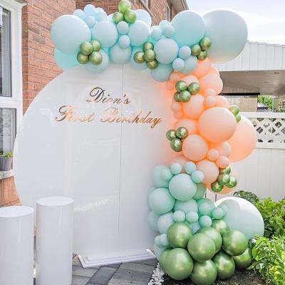 China Festival Decoration Christmas Summer Cool Macaroni Blue Helium Balloons Set Wedding Birthday Party Theme Decoration for sale