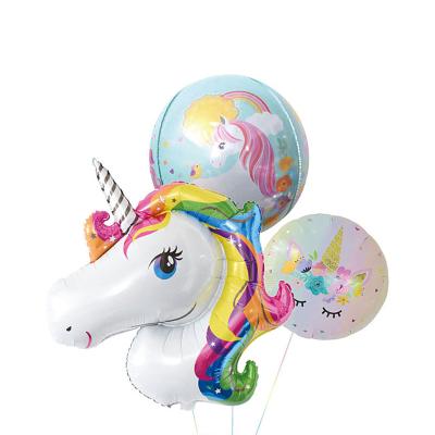 China Latex/Foil Top Grade Unicorn Party Balloon Kit for Daily Foil Balloon and Printed Foil Balloon Party Decorations for sale