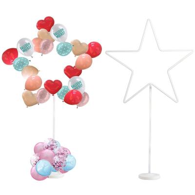 China Column Top Bracket Arch Balloon Star Party Accessories Grade Flexible Reusable Kit Balloon Arch View Holder DIY Kit Balloon Star Shaped Props for sale