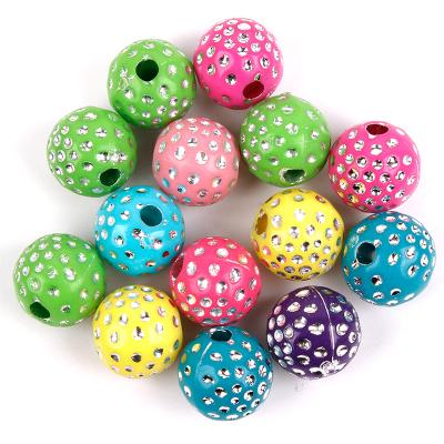 China 10mm Disco Acrylic Crystal Rhinestones Round Polymer Pave Clay Spacer Ball Beads for Jewelry Making for sale