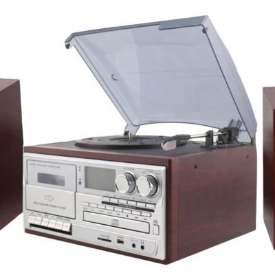 China Perfect Sound 2020 New Hot Sale Retro Wooden Turntable Speaker for sale