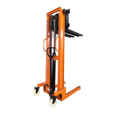 China Widely Used Manual Hydraulic Stacker Expanded Warehouse Logistics Simple Handling Stacking 1 Ton 2 Ton for sale