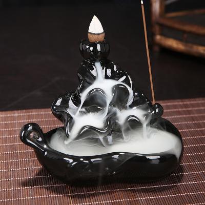 China American incense factory direct sales of a variety of ceramic backflow censers cense waterfall tower rack ornaments decor for sale