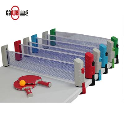 Cina GAIWEI High Quality Custom Adjustable Table Tennis Net Set Retractable Table Tennis Set in vendita