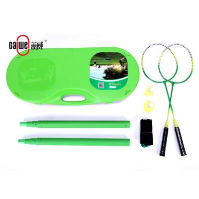 Cina top professional portable badminton with shuttlecock and net rackets in vendita