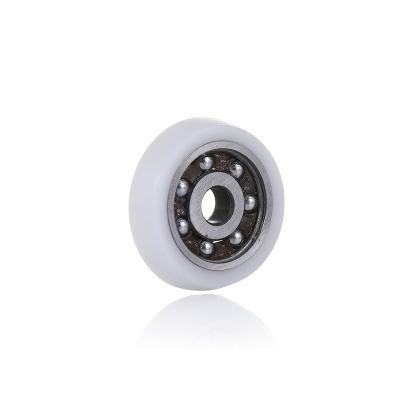 China High Speed ​​Ball Bearings Pulley White Nylon Sheaves Mini Roller Wheels For Furniture for sale