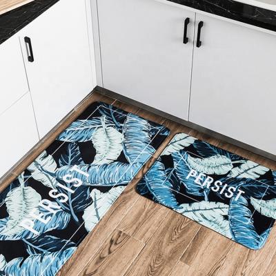 China Wholesale Wrinkle-Resistant Microfiber Printed Carpet Living Room Flannel Anti Slip Floor Mat for sale