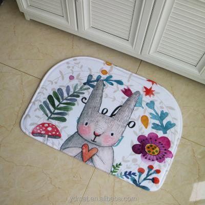 China Wrinkle-Resistant Cute Rabbit Design Cartoon Blankets Soft Carpet Popular In Korea for sale