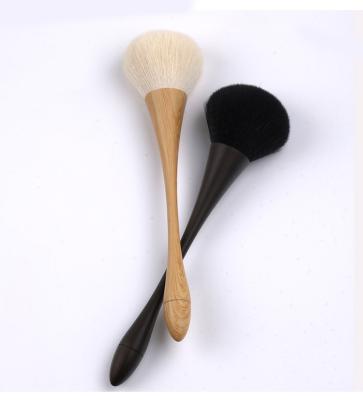 China NAIL Hot Sale Products Long Handle Makeup Brush Wood Grain Handle Makeup Brushes Loose Powder Brush for sale