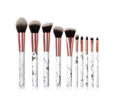 China High Quality NAIL 10pcs Nails Brush New Style Marble Face Makeup Set Brush for sale