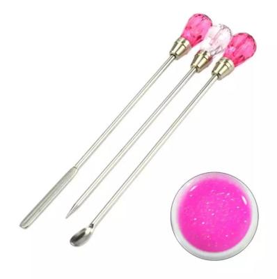 China For Nail Salon Hot Products Nail Art Stirring Rod Tools Metal For Nail Salon Hot Selling Nail Art Stirring Rod Tools for sale