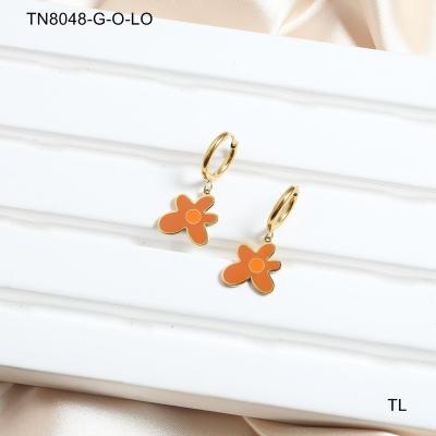 China High Quality TRENDY Manufacturer Custom Jewelry Non Tarnish Wholesale Hong Kong Jewelry Flower Earring Gold Filled Earrings 18k for sale