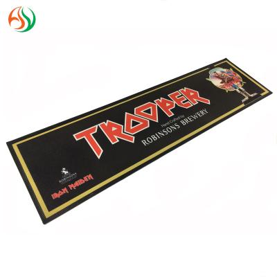 China AY Nitrile Rubber Bar Runner Cozy Logo Printable Beer Mats for sale