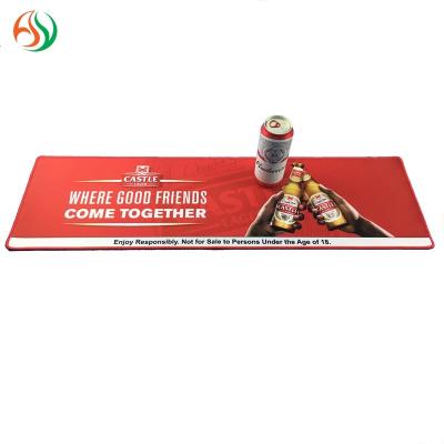 China Viable Wholesale Manufacturers AY Promotion Item Customized Soft Anti Slip Stitched Edge Bar Service Mat Rubber Custom for sale