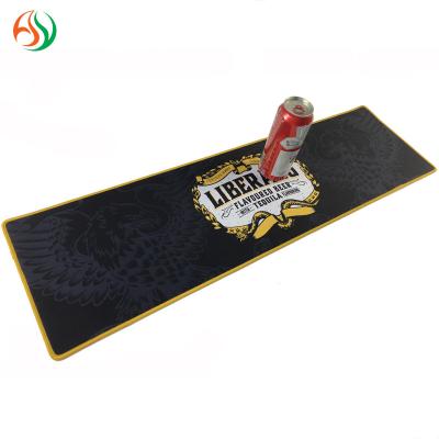 China Wholesale Custom Disposable Branded Cheap Recycled Rubber Bar Personalized Multifunctional Runner Beer Mat With Logo for sale