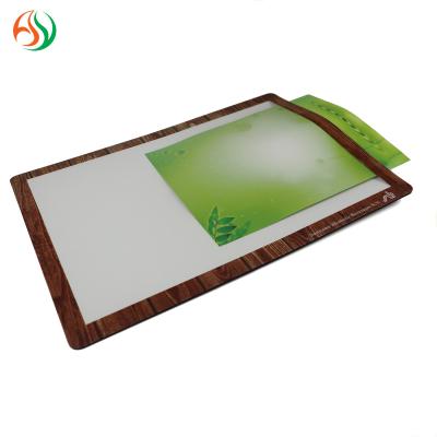 China A3 A4 Viable Custom Desktop Advertising Interchangeable Window Counter Mats Insert Countermats for sale