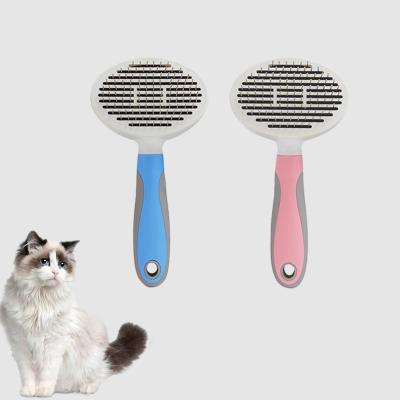 China Fast Convenient High Quality Viable Cat Dog Pet Hair Remover With Button Pet Hair Brush Pet Grooming Comb for sale